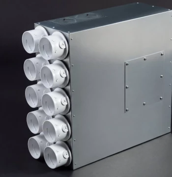 Регулируемая воздухораспределительная коробка на 10 выводов VentyFlex VFL VK-10-75-160
