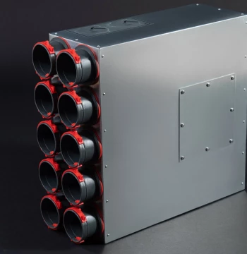 Воздухораспределительная коробка на 10 выводов VentyFlex VFL VK-10-75-160